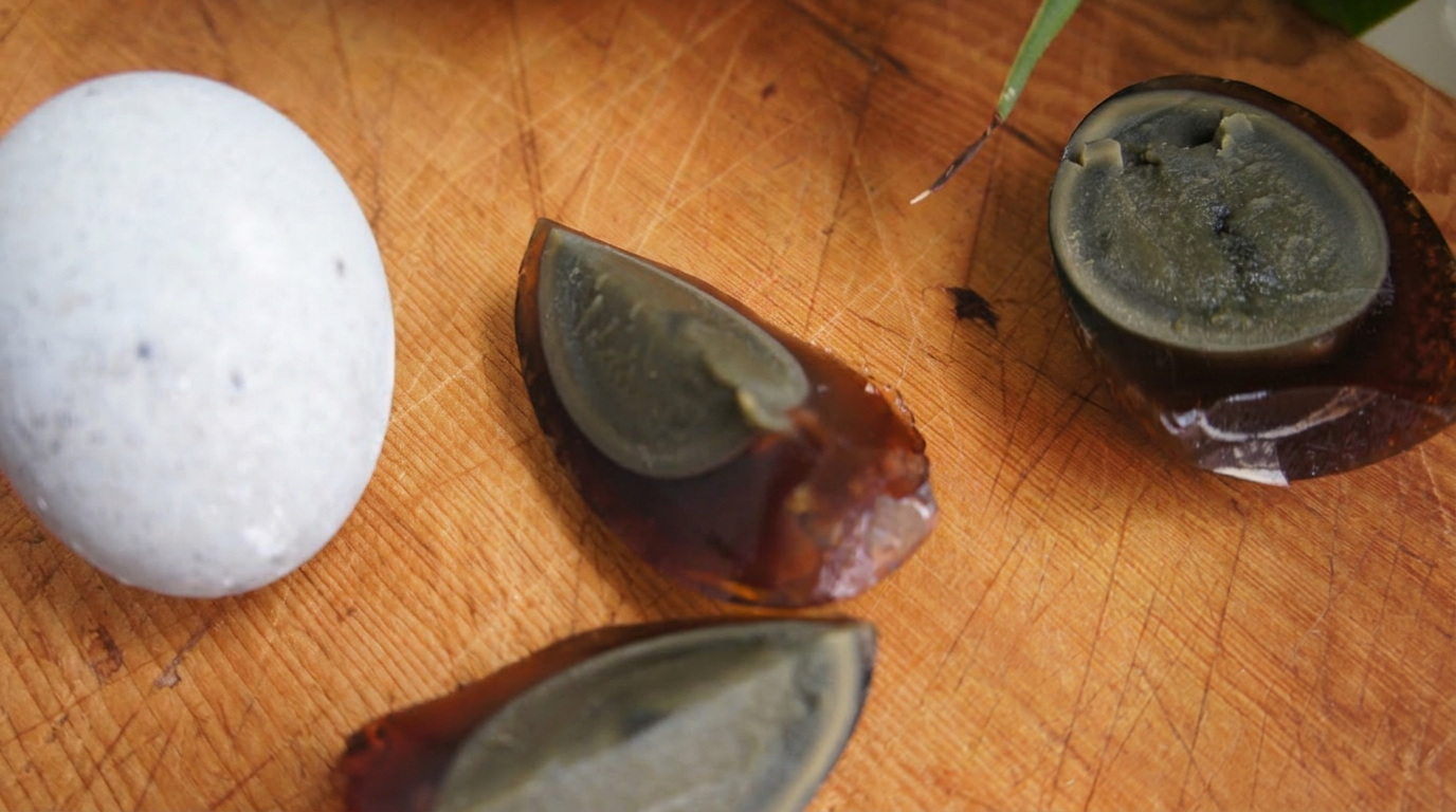 How to eat a century egg