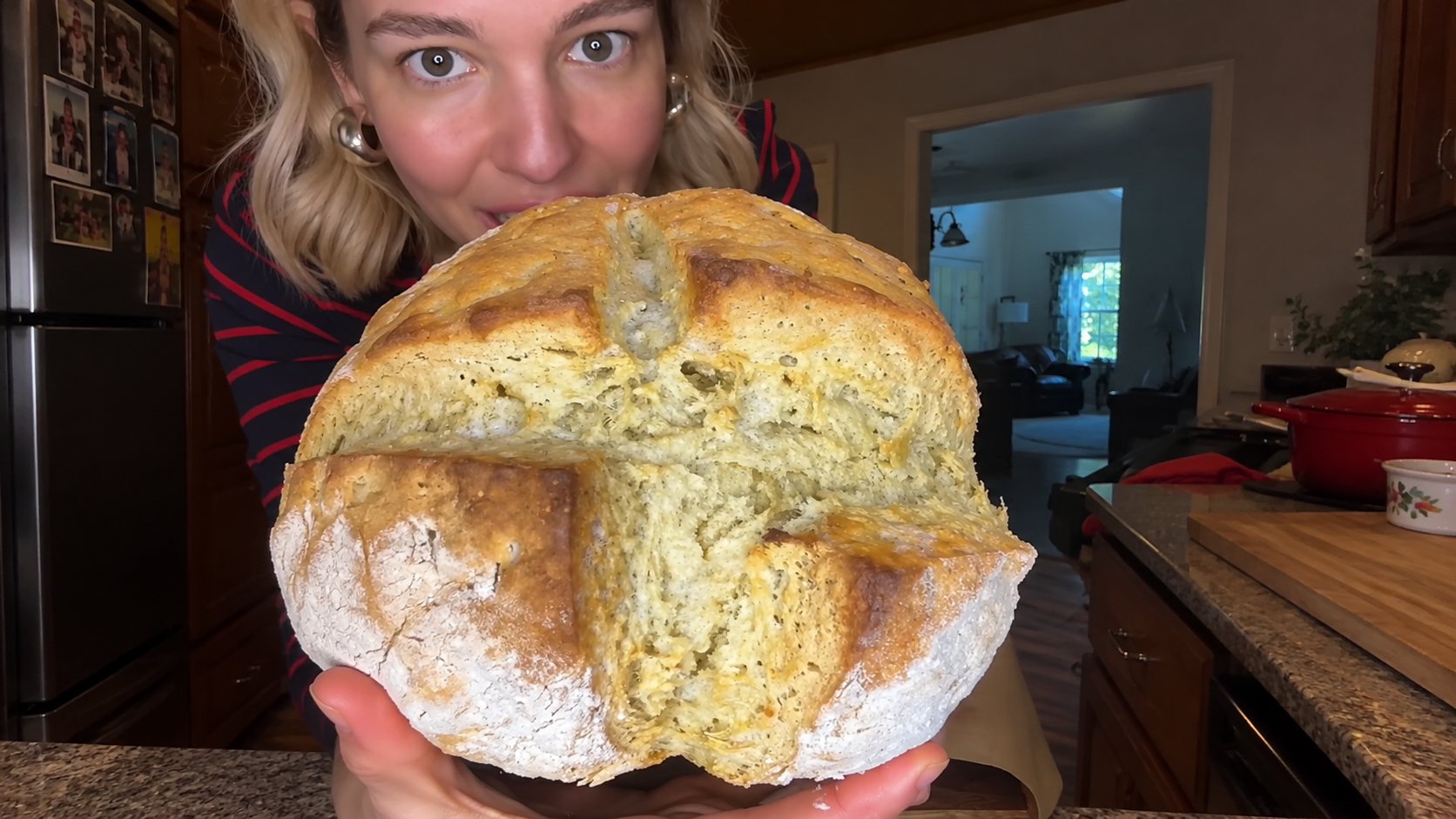 Irish soda bread with homemade raisin butter