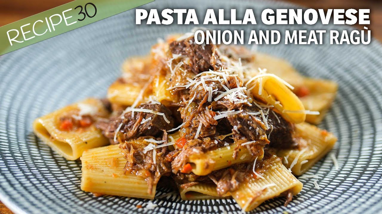 Those who love Italian meat ragu will enjoy pasta alla Genovese!