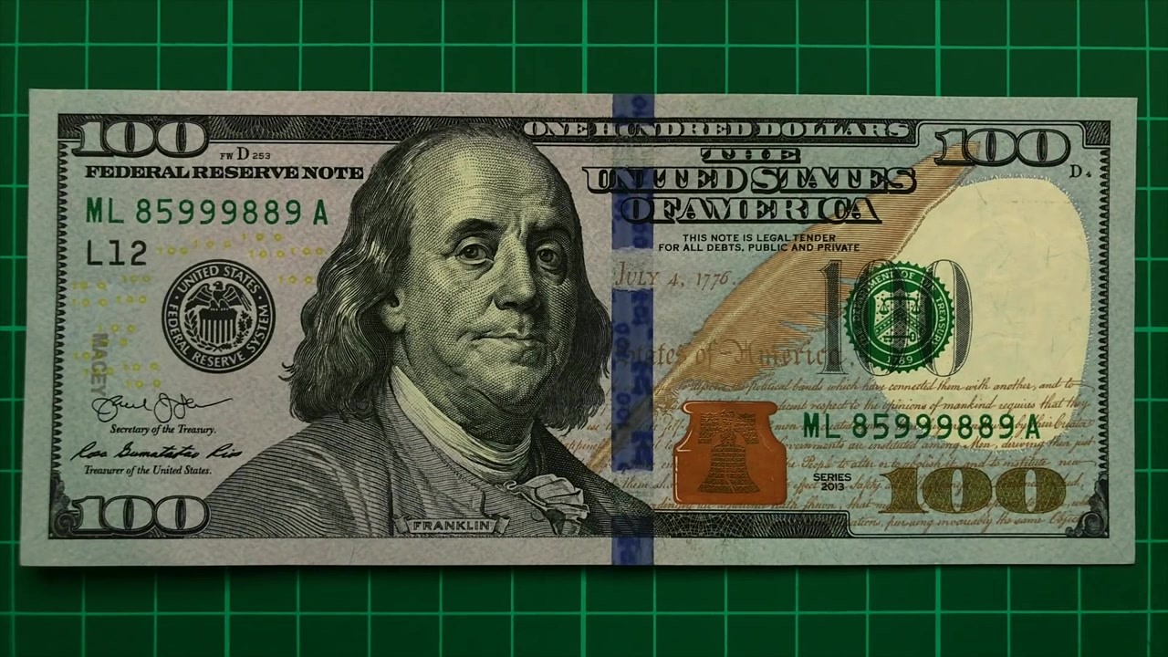 He printed secret invisible ink designs on real banknotes