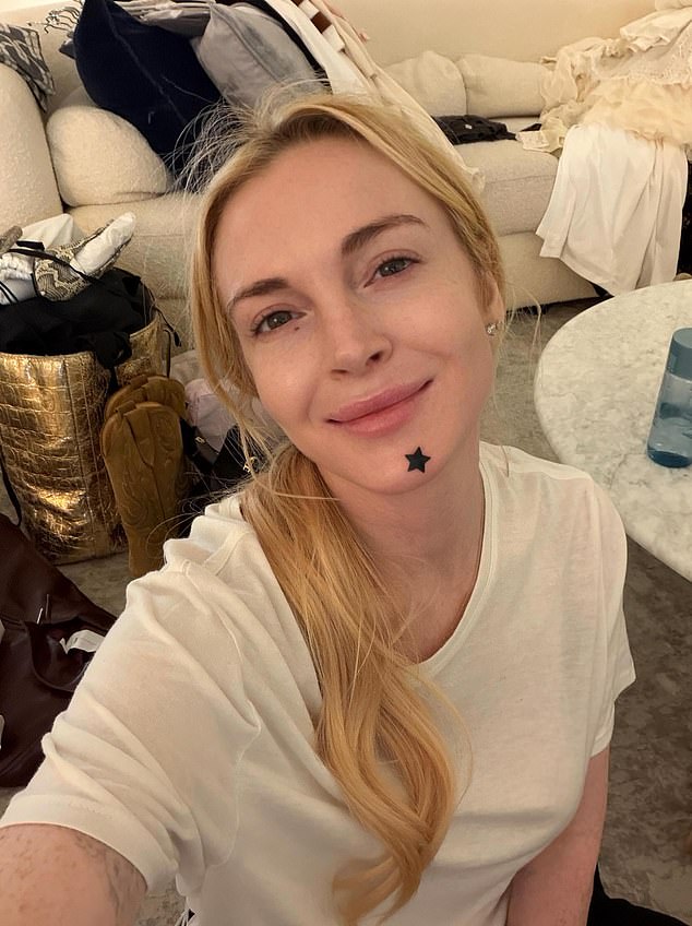 Lindsay Lohan shares rare family snapshot with husband Bader Shammas ...