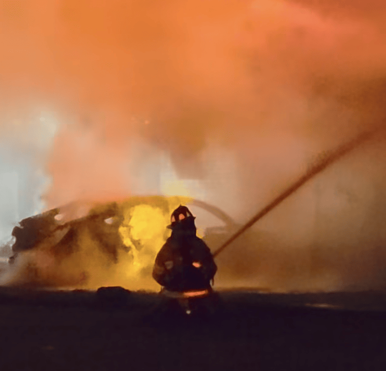 No injuries after car hits and ignites home in Pink Hill