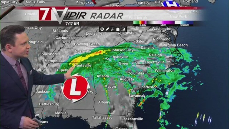 Weather impact days over the weekend from post-tropical storm Isaias