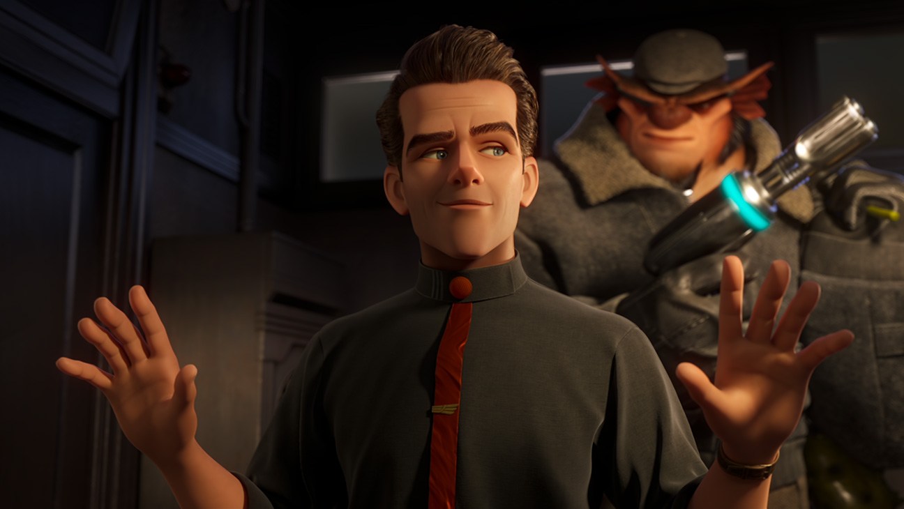 'Ray Gunn' review: Sam Rockwell in Brad Bird Netflix neo-noir cartoon
