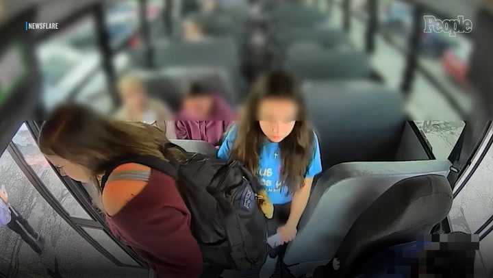 4 students rush to stop bus after their driver experiences medical ...
