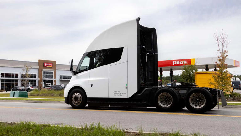 Tesla is building megachargers for semis where truckers already stop