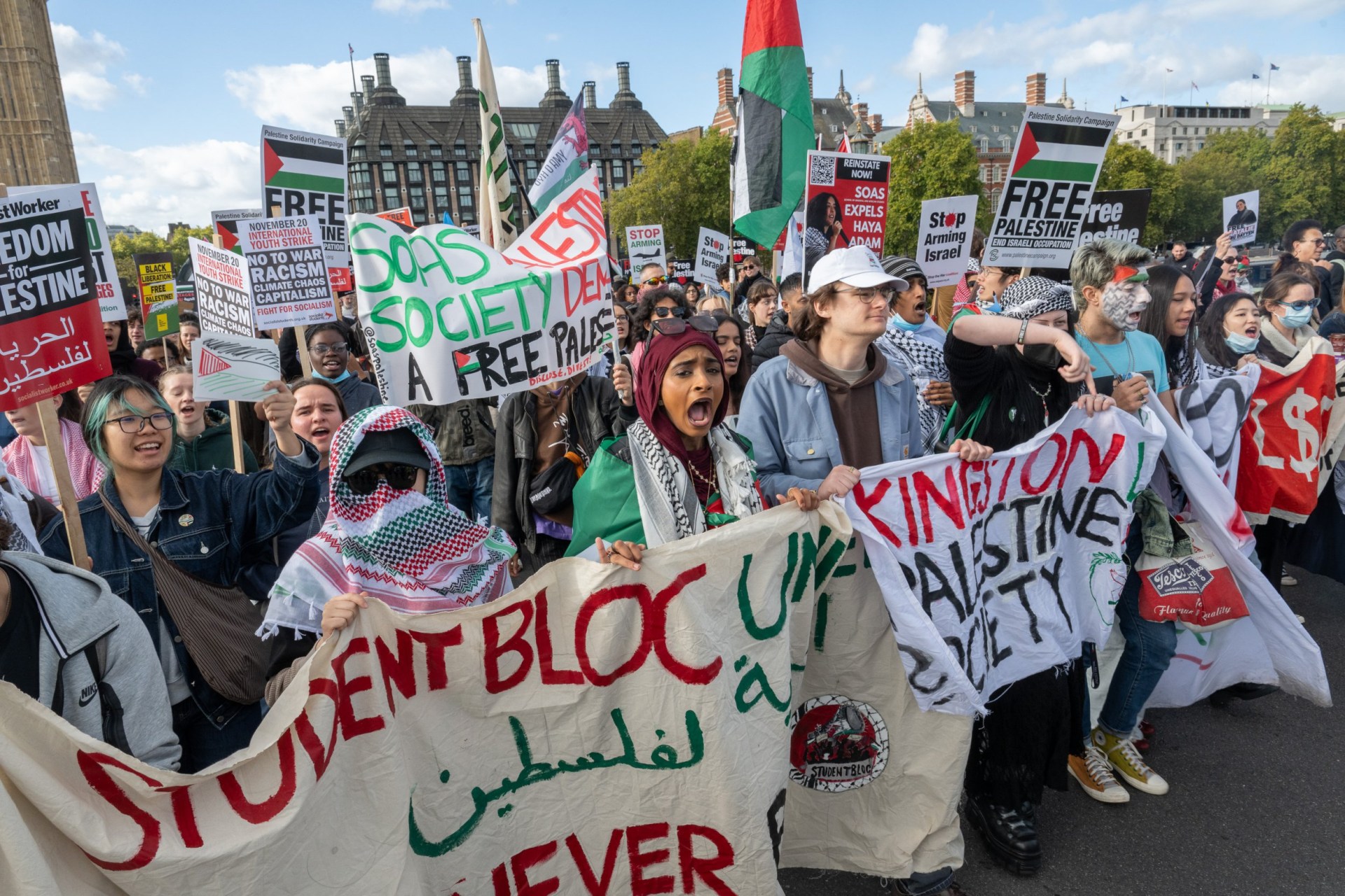 Several arrests at pro-Palestine protests in London after suspected ...