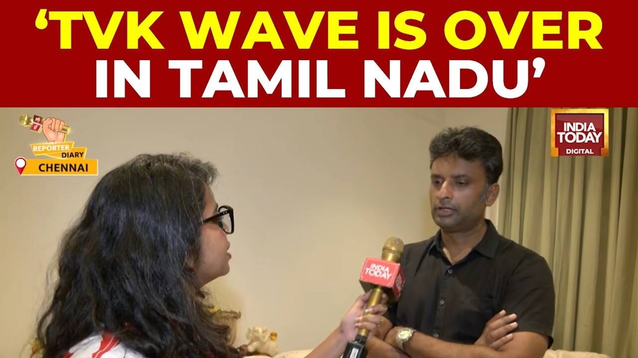 Vinoj P Selvam: 'The TVK wave is over in Tamil Nadu'