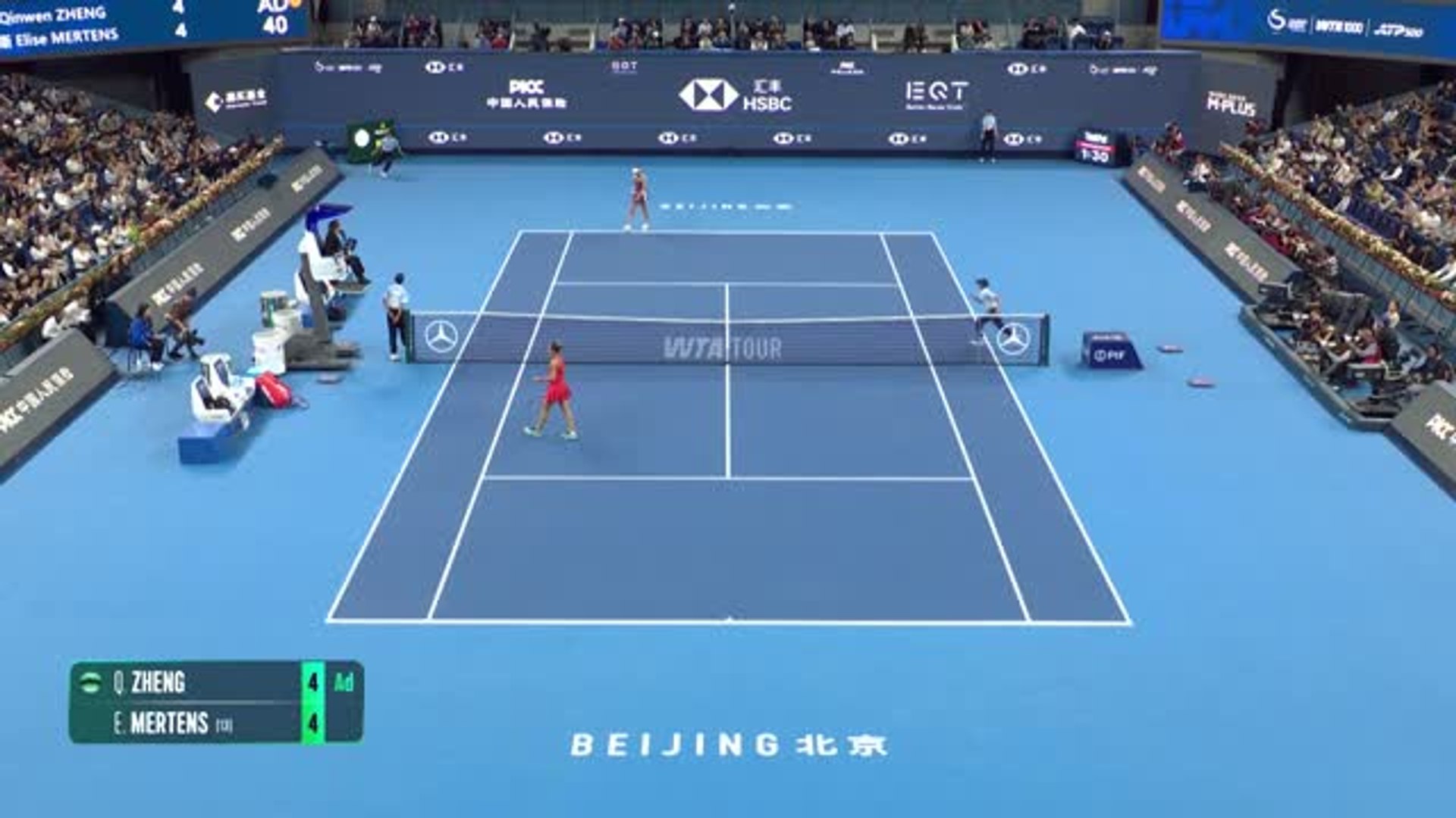 Pékin - Zheng rallie la finale dans une ambiance électrique