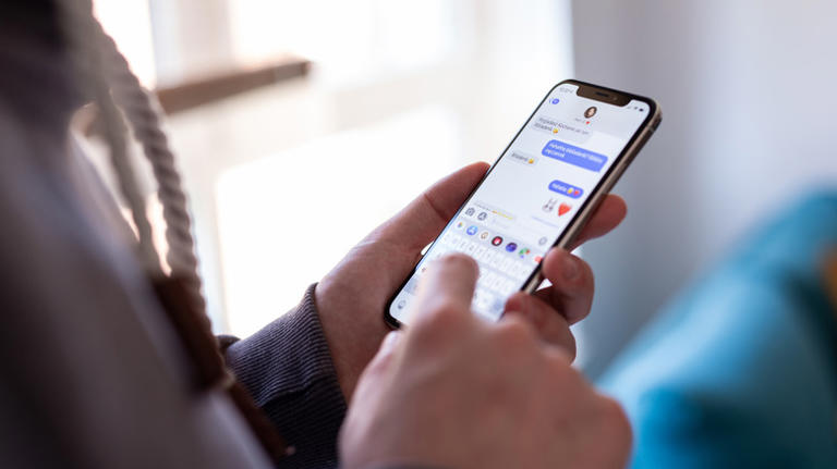 Why is there a lock symbol next to your text messages?