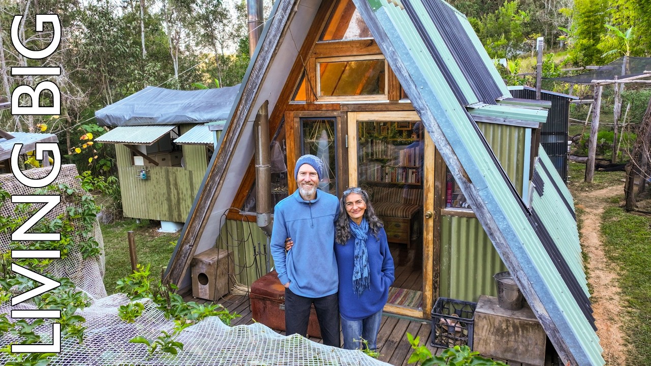Building an off grid life around a $1,000 A frame cabin