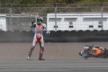 Bezzecchi brushes off Fernandez's anger after Indonesian GP sprint crash