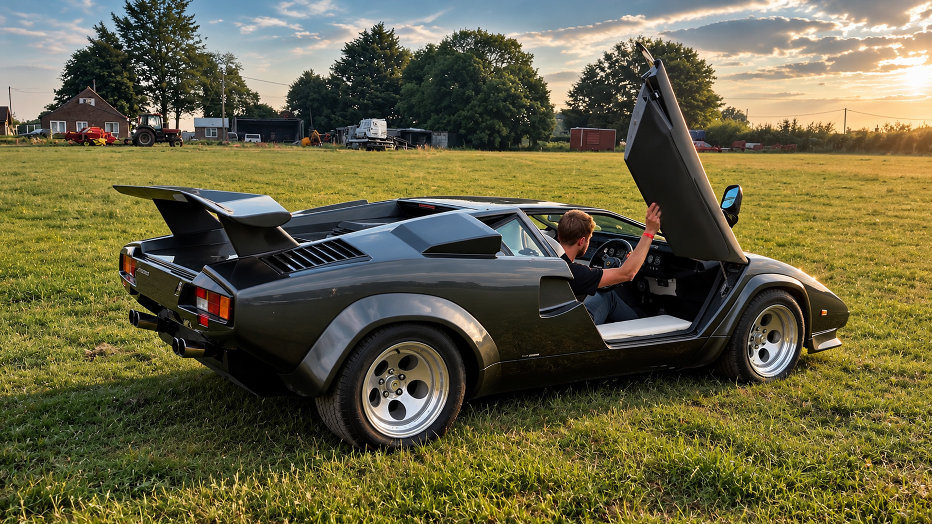 Mat Armstrong helps a fake Lamborghini join Gumball 3000