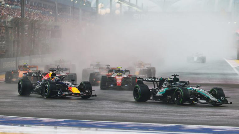 Motor racing - Verstappen wins Singapore sprint after chaotic start in ...