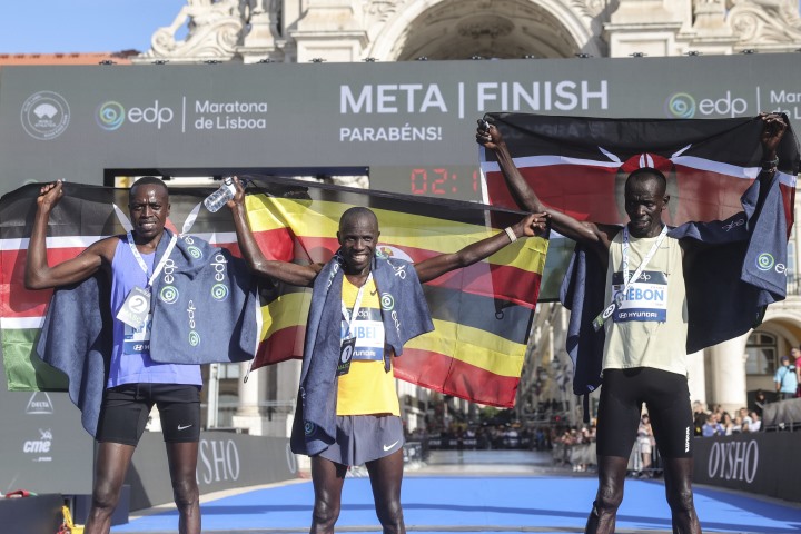 Ugandês Naibei e etíope Mamo vencem 13.ª maratona de Lisboa