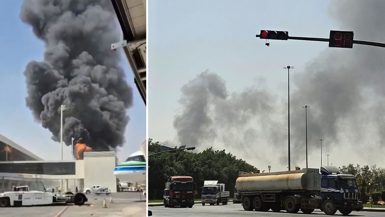 'People lying injured on ground': Blast rocks Riyadh airport ...