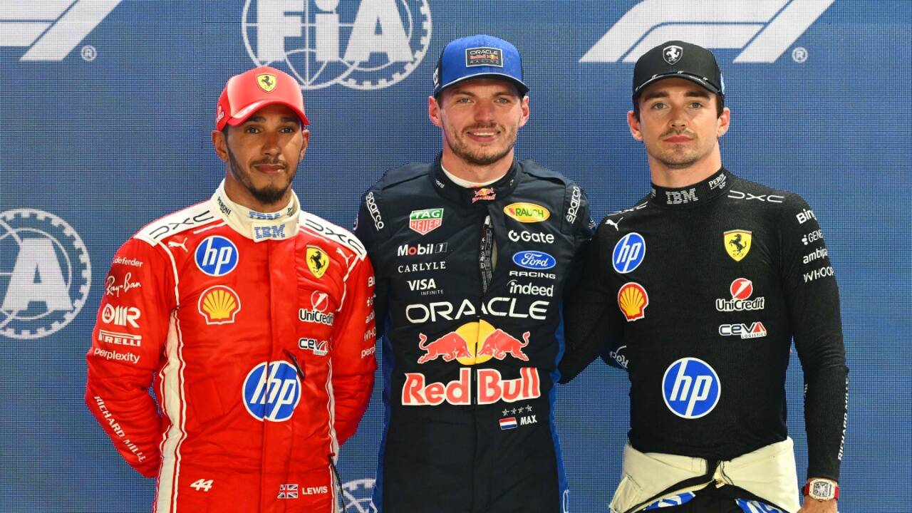 Singapore GP: Max Verstappen takes 50th career pole, Charles Leclerc ...