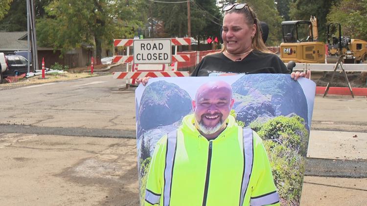 Wife of construction flagger victim speaks out after deadly hit-and-run in Gresham: 'He was loved'