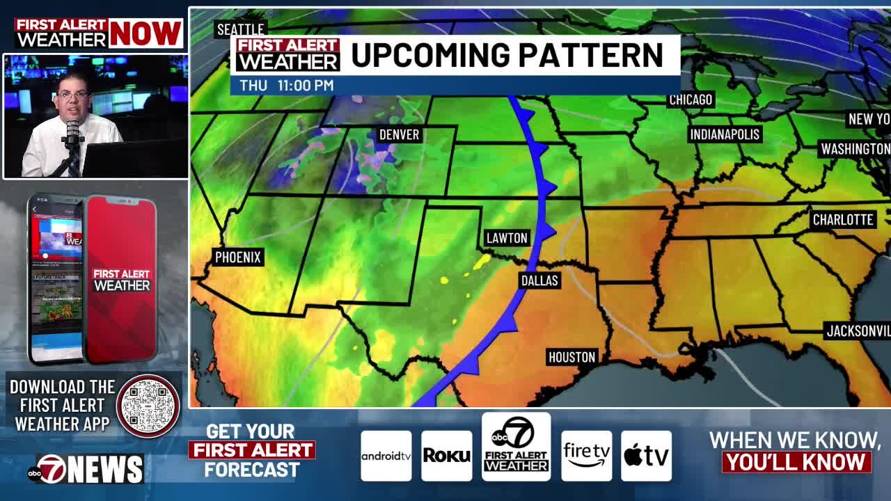 Dry and hot temperatures persist, cold front moves in end of next week ...