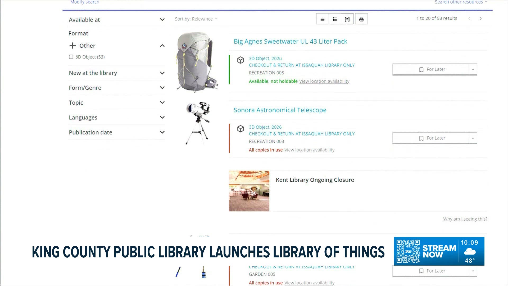 King County Library members can access new curiosity library of tools