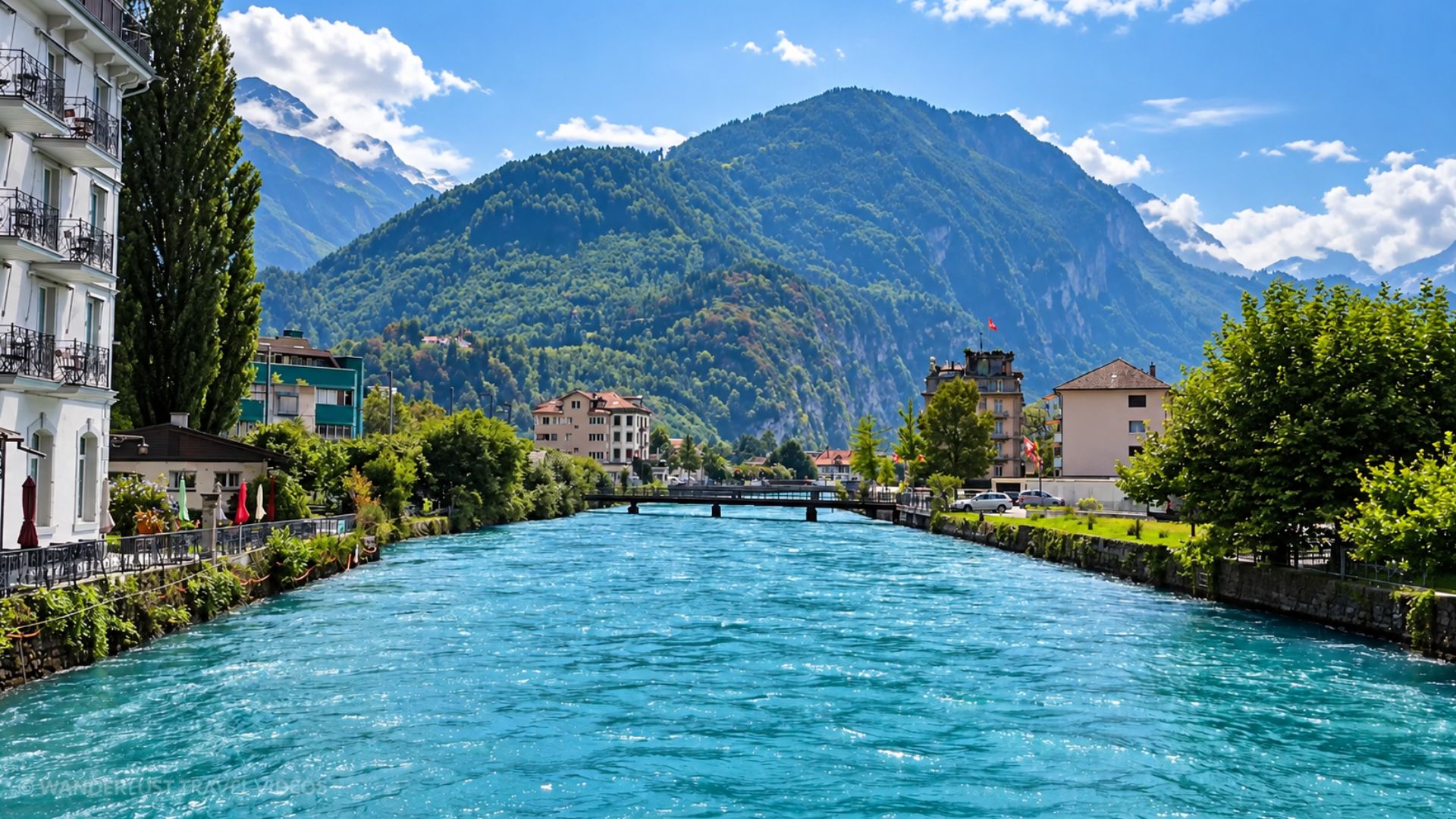 Exploring Interlaken’s turquoise river beneath the Swiss Alps (4K)