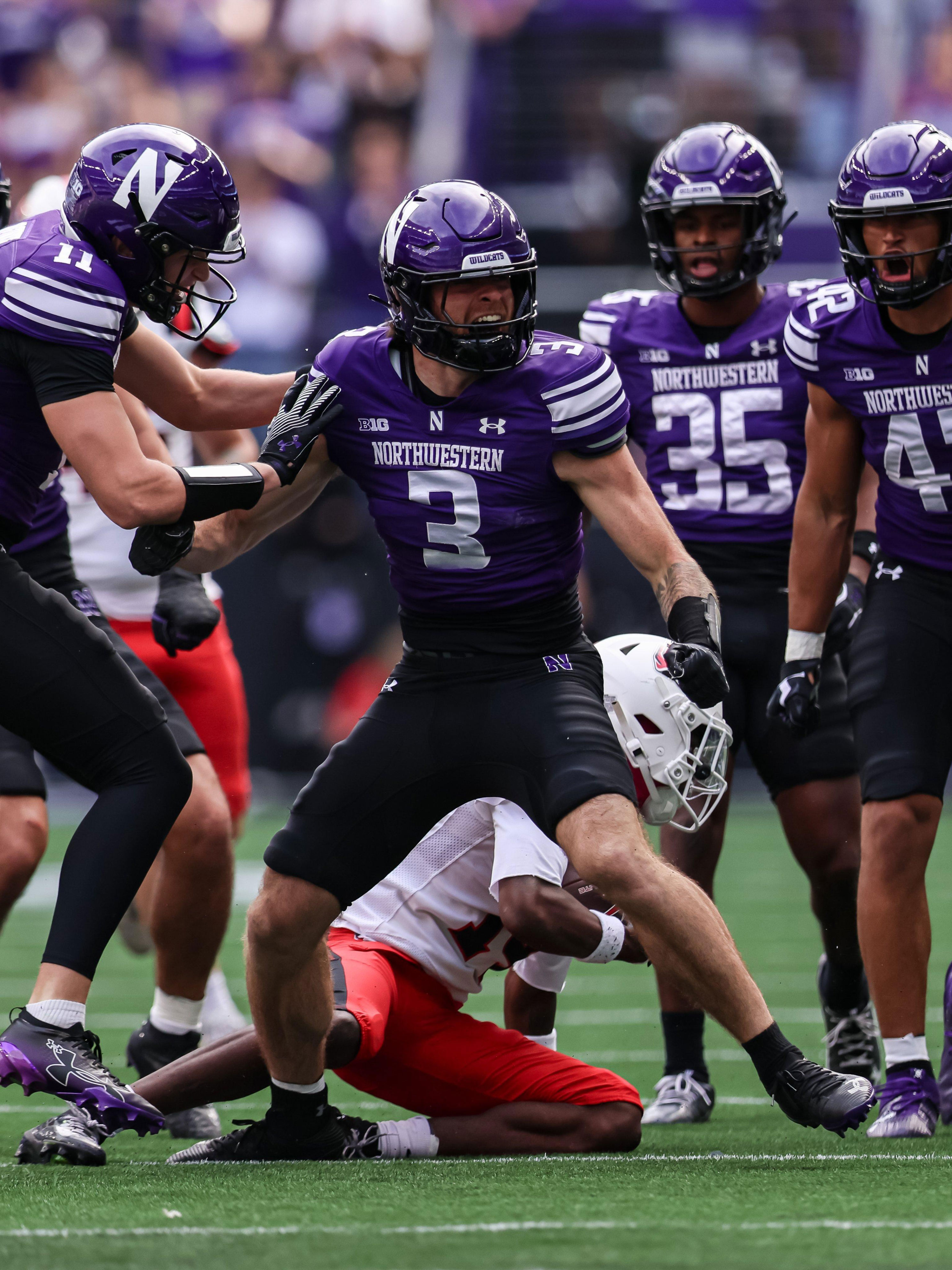 Rapid reaction: Northwestern drubs Ball State for a 45-14 homecoming ...