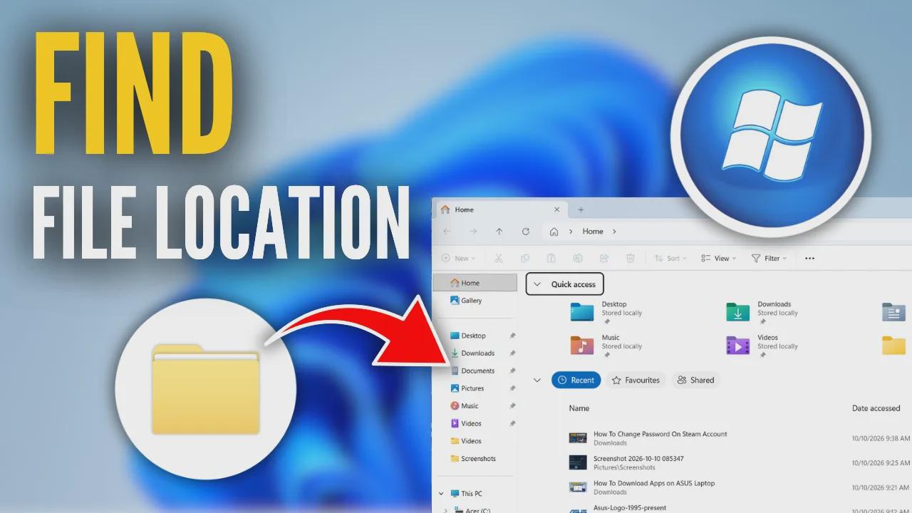 Where to find file location of an app in Windows 11