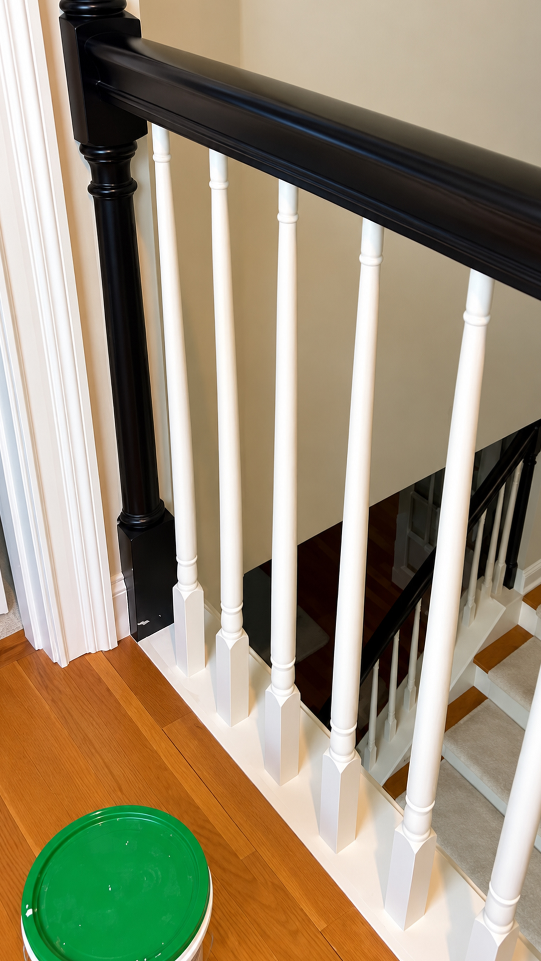 Spraying versus brushing my old stair balusters