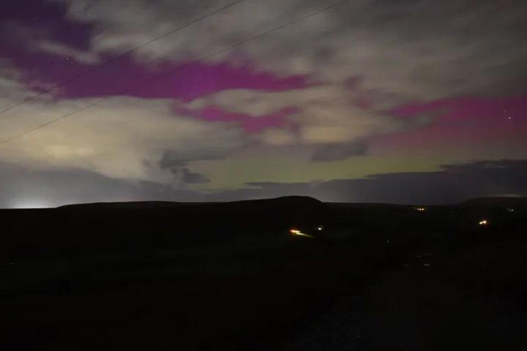 Northern lights captured in Swansea, Pembrokeshire and Monmouthshire on ...