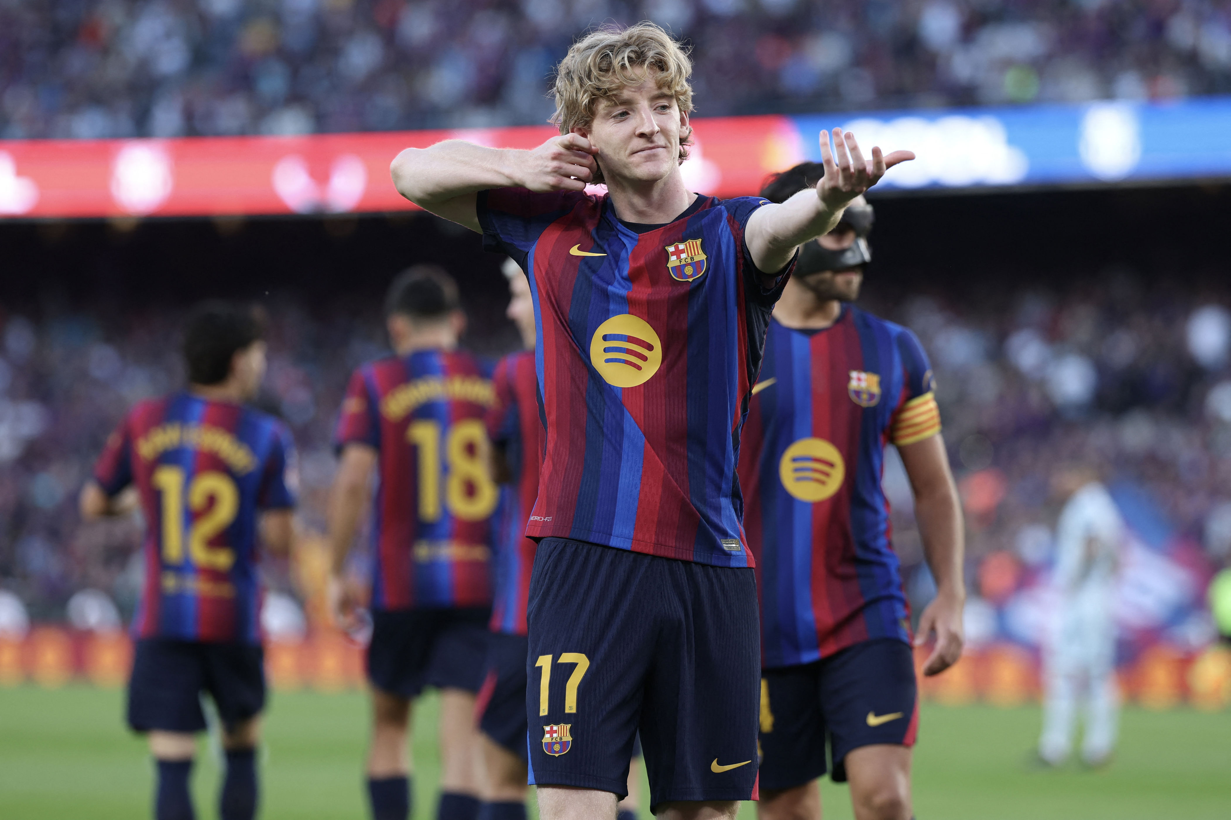 ☝️ Anthony Gordon bags his first for Barça as hot 2026/27 continues