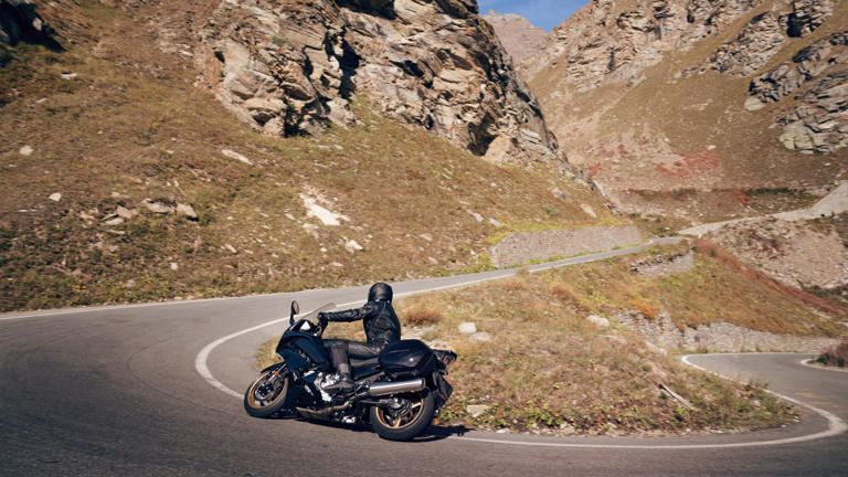 The sport-touring bike with bagger comfort and inline-four speed