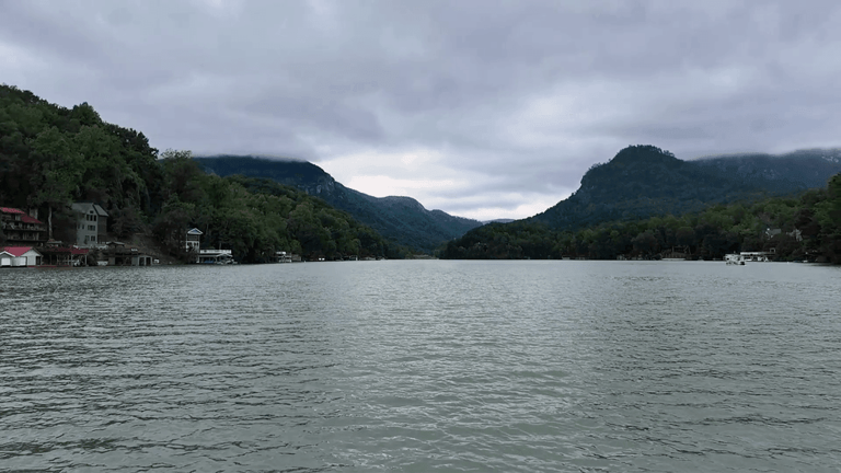 Lake Lure dam gates open; rising water levels downstream along Broad River