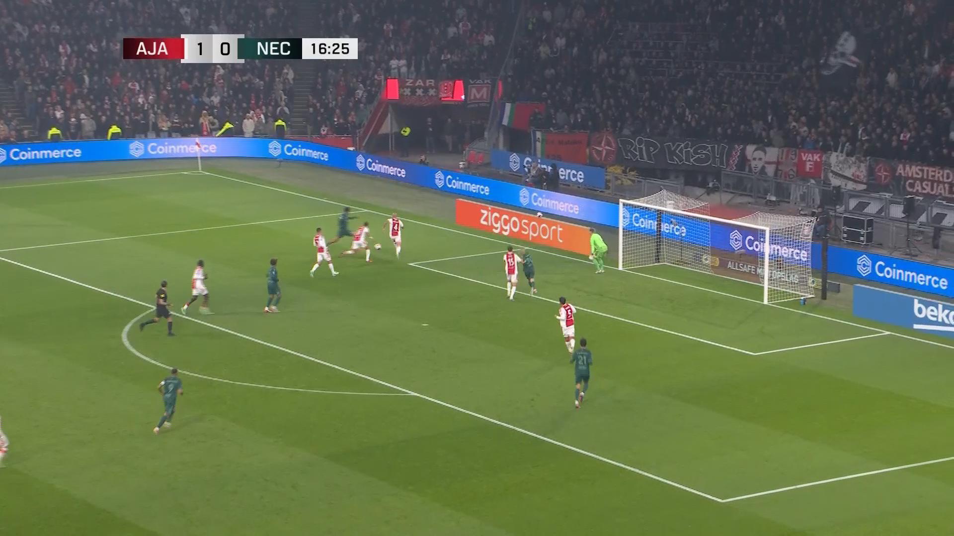 Ajax, NEC split points in 1-1 Eredivisie draw