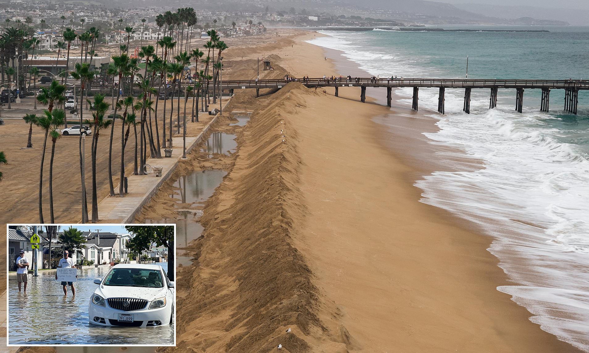 Tropical storm Rachel forces iconic California beach to close as severe ...