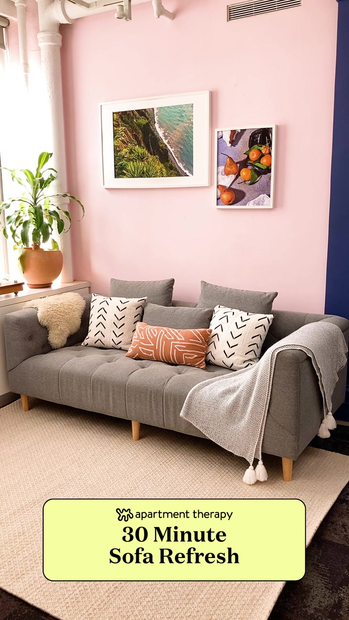 30-minute sofa refresh