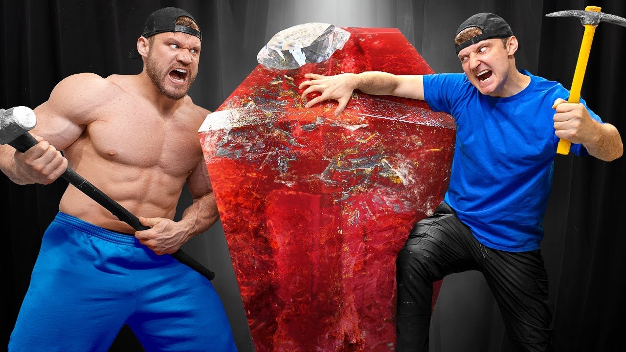 Who can mine the diamond out of candy first?
