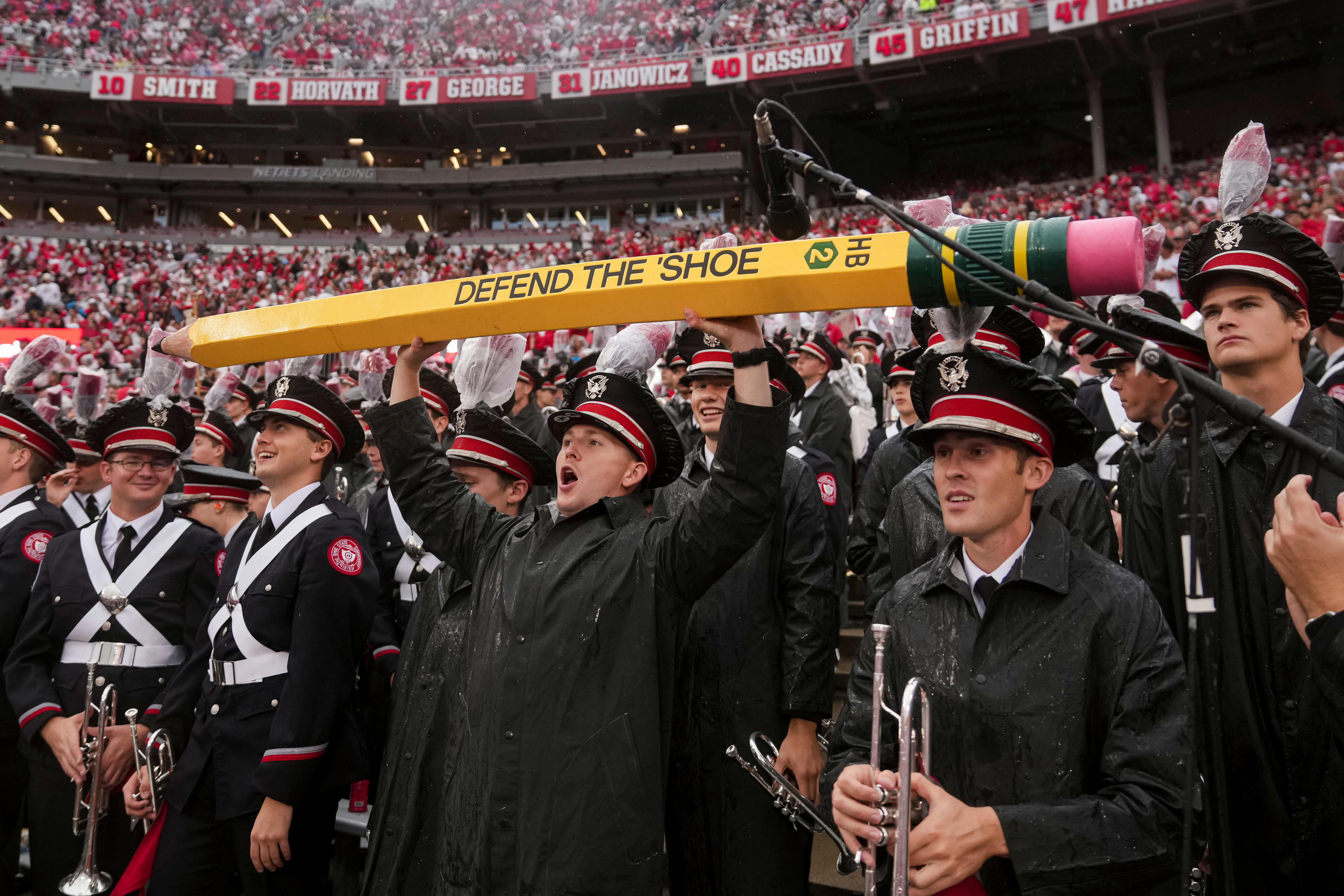 Batman takes center stage in Ohio State Marching Band halftime show