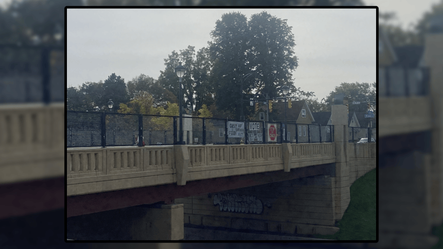Banners placed on Rochester overpass to increase voter turnout
