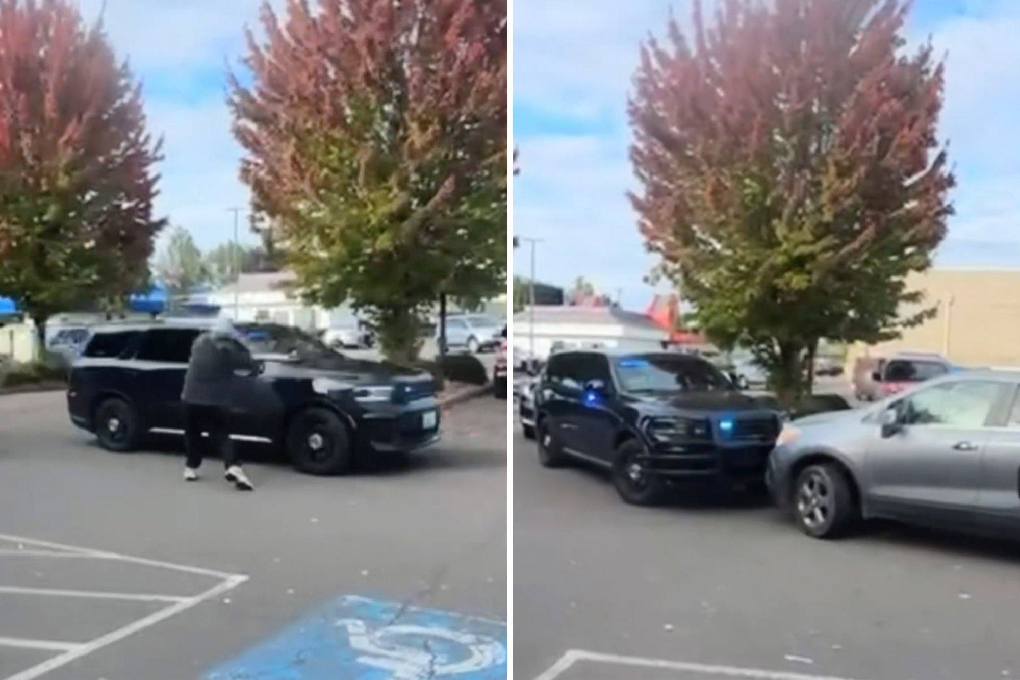 Unhinged lefties attack ICE agents in Oregon parking lot, smash vehicle ...