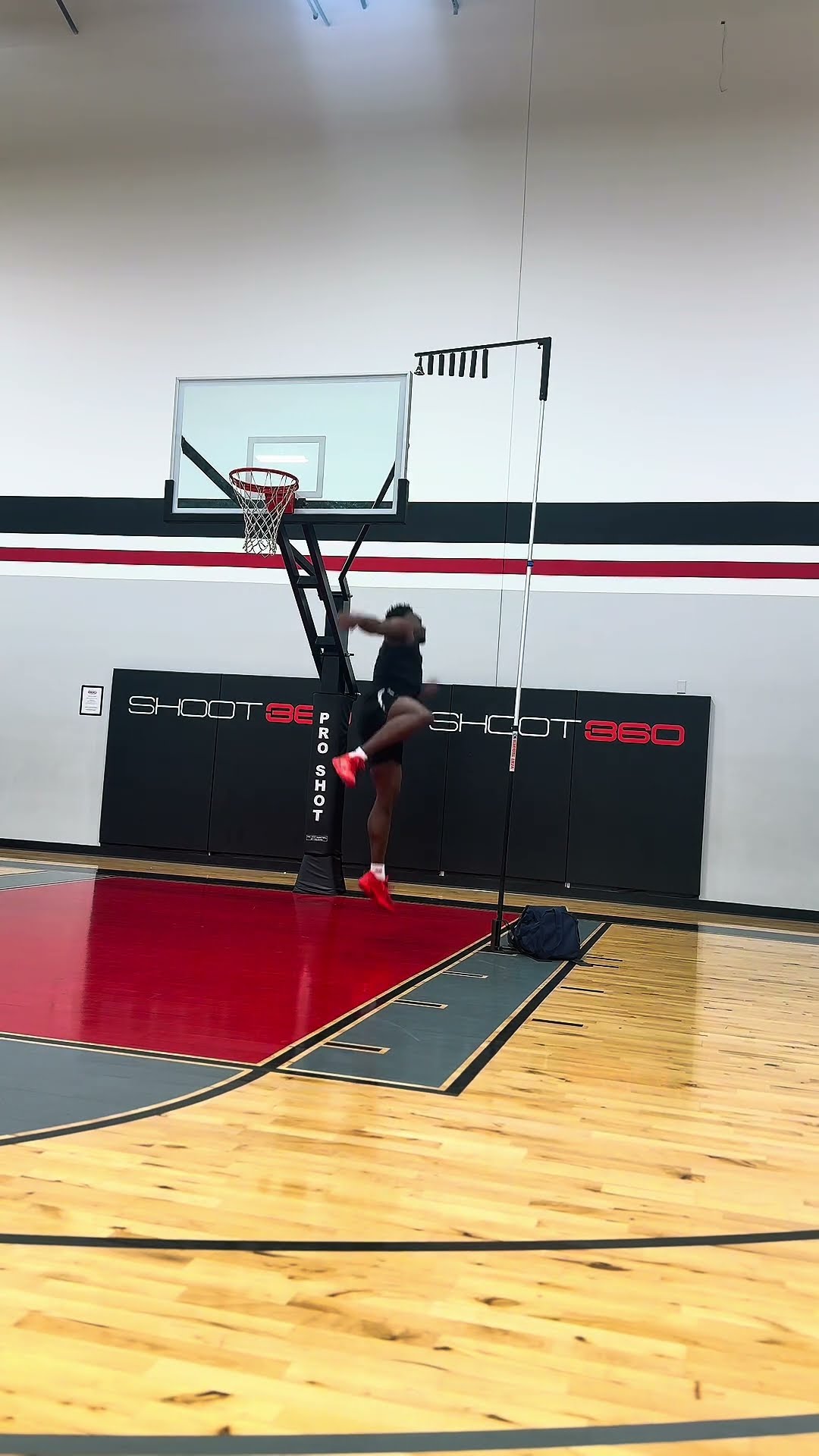 Record holder tests standing vertical jump!