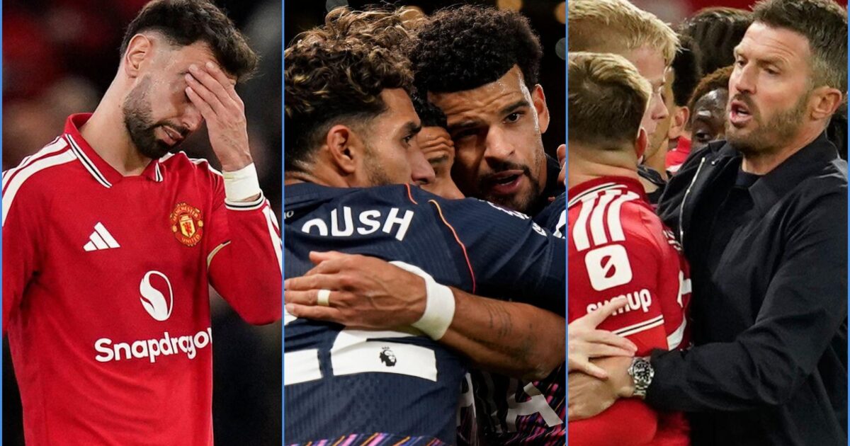 16 conclusions from Manchester United 1-1 Spurs: Carrick sack, De Zerbi ...