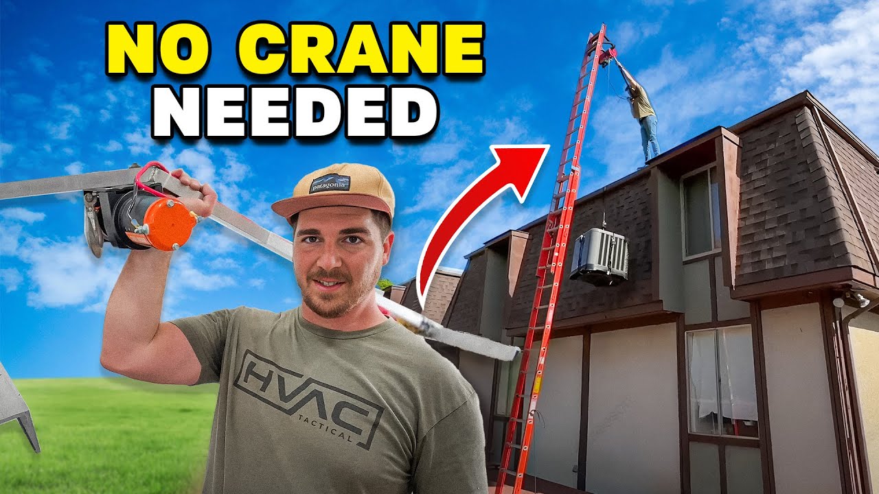 I built a ladder crane with this welder! 🏗️