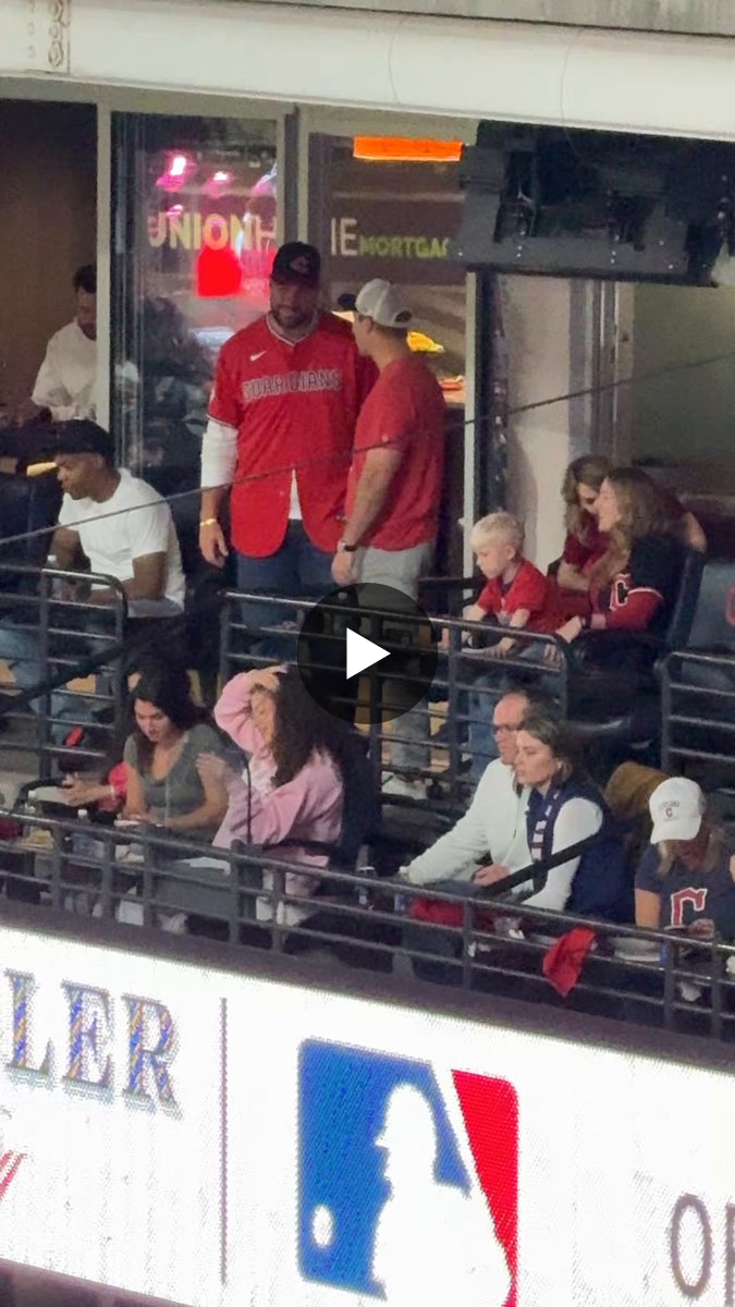 Travis Kelce makes appearance at Guardians MLB playoff win but there's ...