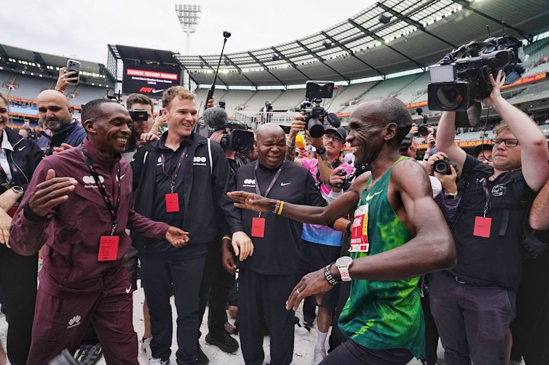 This athletics great says the Melbourne Marathon track was the 'best ever'
