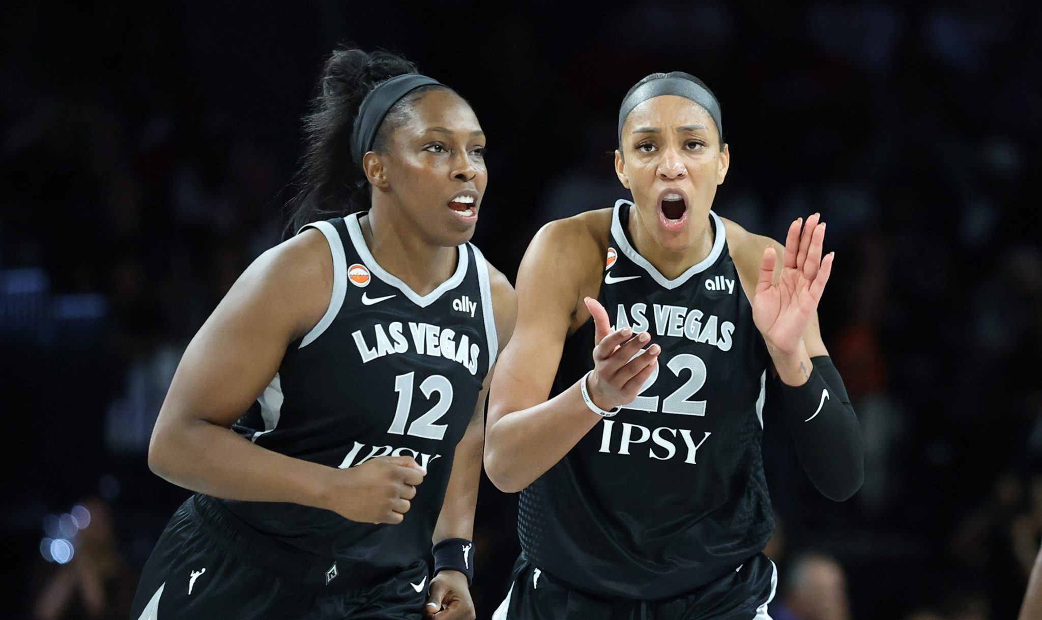 A'ja Wilson, Chelsea Gray joke about vital missed shot against Valkyries