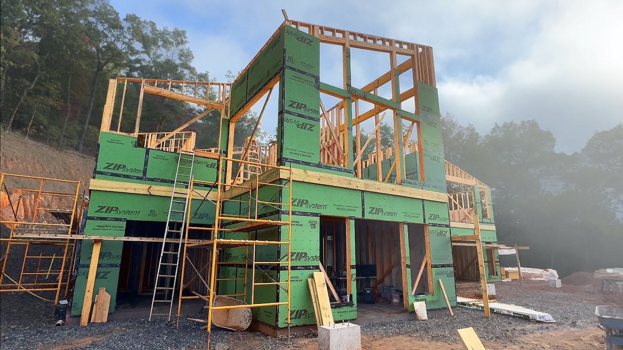 Construction of a mega sized modern home PT 36