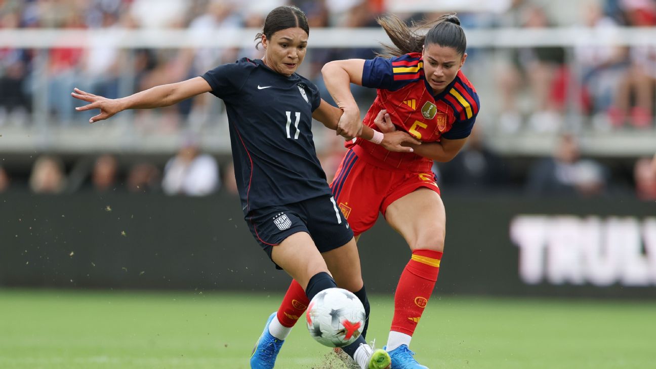 USWNT player ratings: Wilson's 8/10 a bright spot in Americans' frantic ...