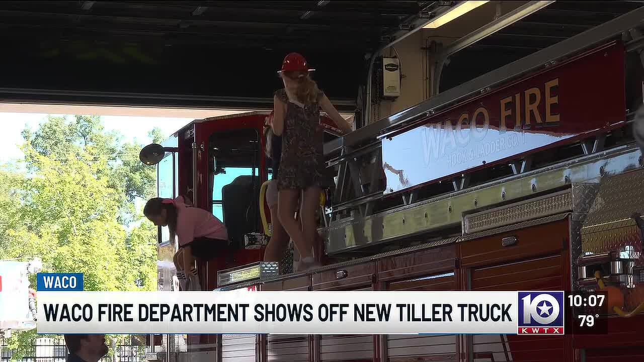 Waco Fire Department dedicates new $2.2 million tiller ladder truck to ...
