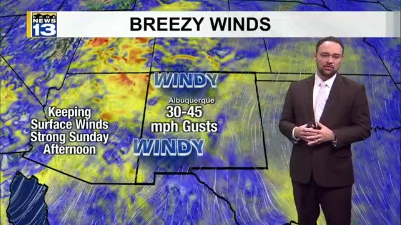 Winds increase across New Mexico through Sunday