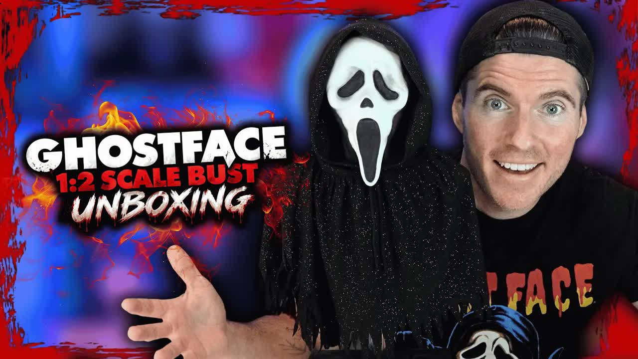 1:2 scale Ghostface bust unboxing
